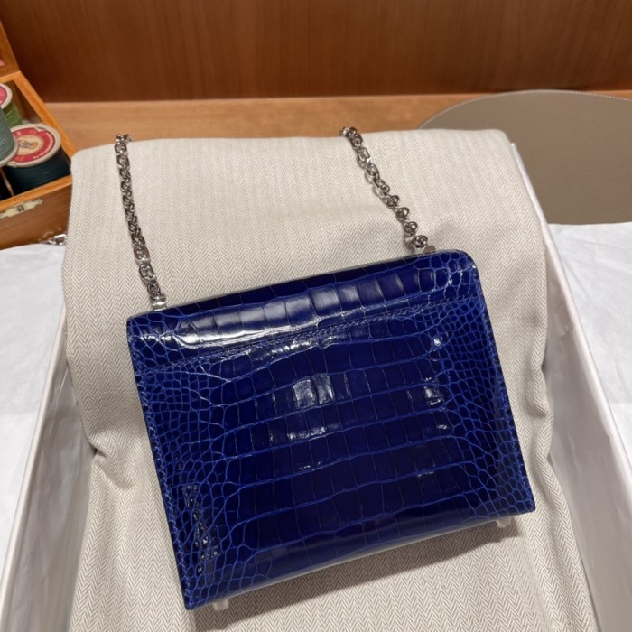 Verrou Chain Mini Bag 17 Alligator“17*14*4.2CM”-00801=