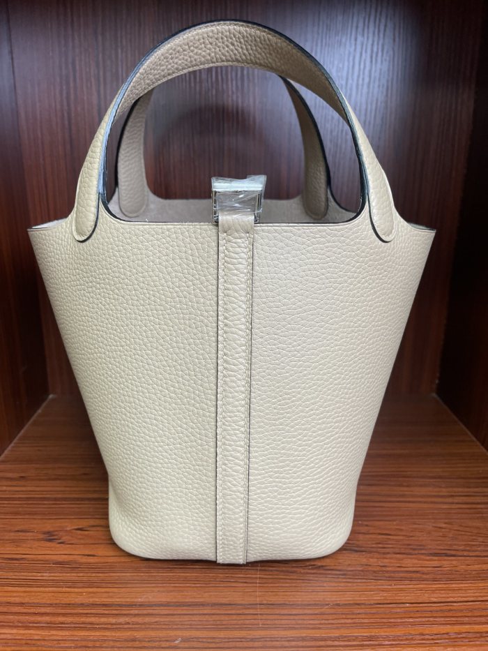 Picotin Lock 18 Bag Clemence Leather“18*18*18CM”-079=
