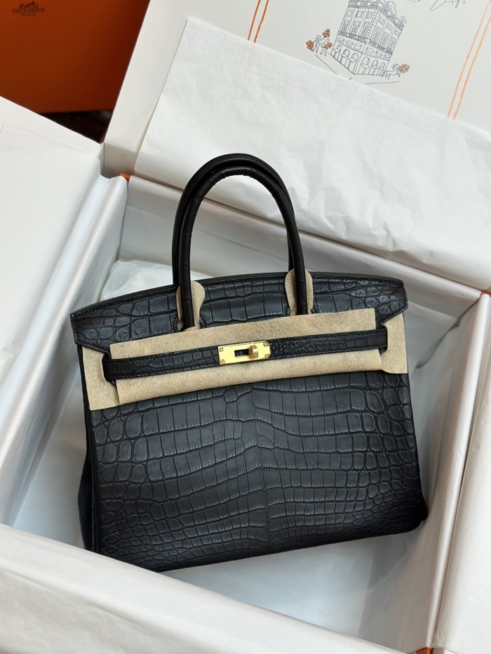 Birkin 30 Crocodile“30*22*16CM”-00081=