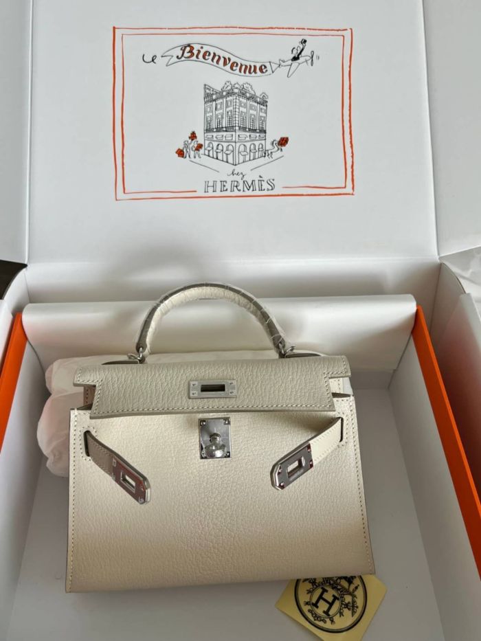Mini Kelly Chevre 19 Bag“19*12*6CM”-0511=