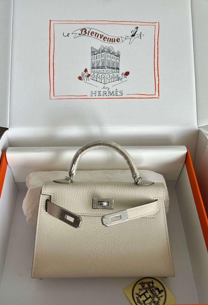 Mini Kelly Chevre 19 Bag“19*12*6CM”-0511=
