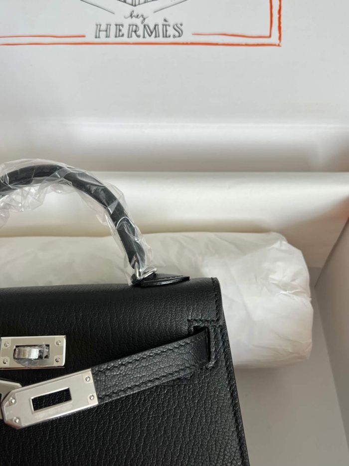 Mini Kelly Chevre 19 Bag“19*12*6CM”-0511=