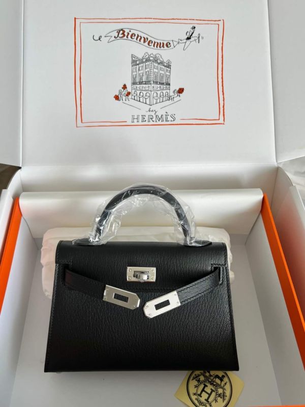 Mini Kelly Chevre 19 Bag“19*12*6CM”-0511=
