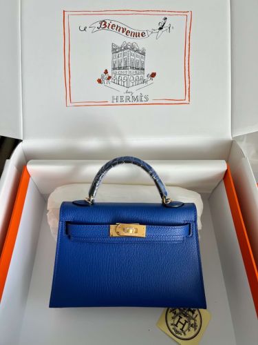 Mini Kelly Chevre 19 Bag“19*12*6CM”-0511=
