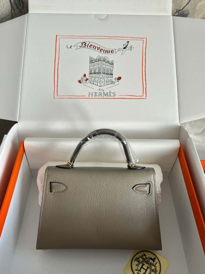 Mini Kelly Chevre 19 Bag“19*12*6CM”-0511=