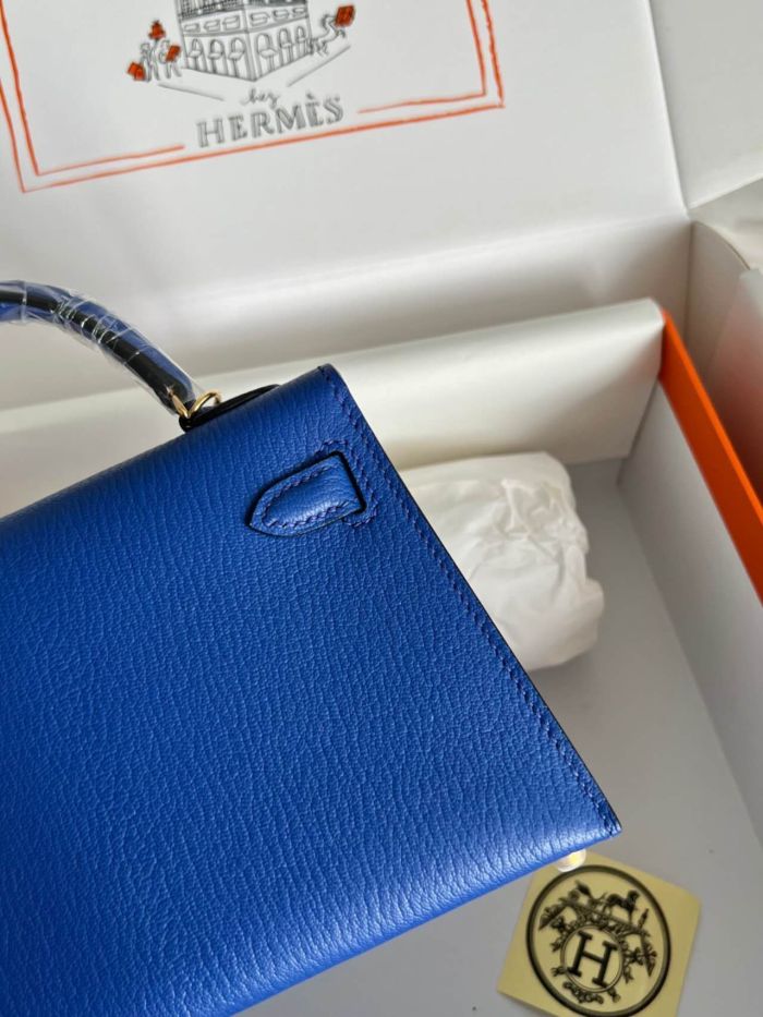 Mini Kelly Chevre 19 Bag“19*12*6CM”-0511=