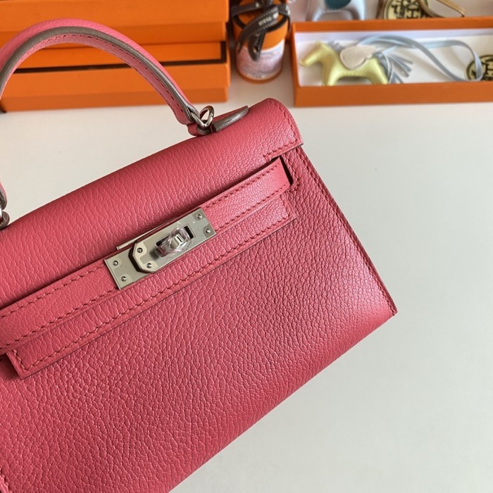 Mini Kelly Chevre 19 Bag“19*12*6CM”-0511=