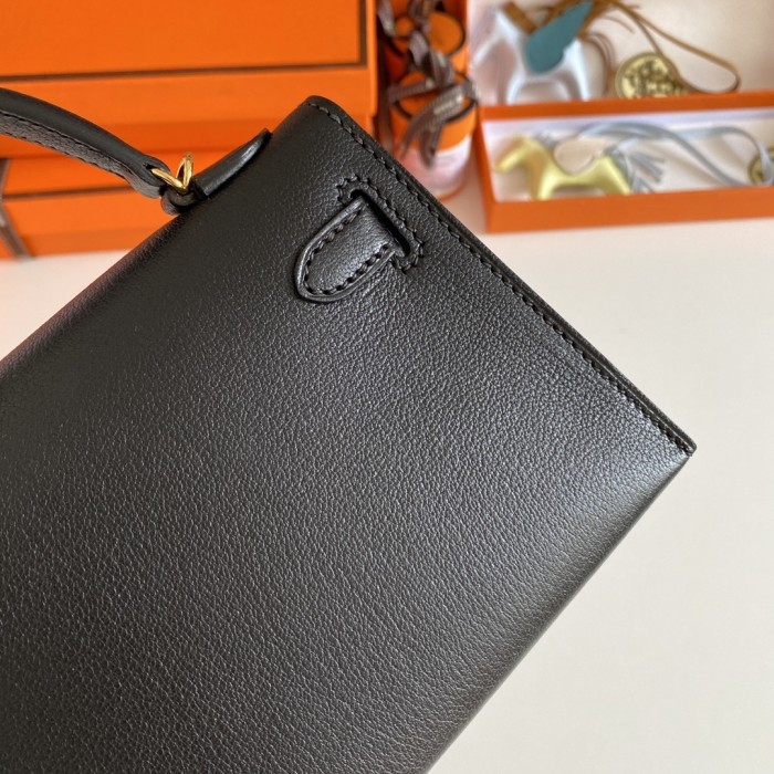 Mini Kelly Chevre 19 Bag“19*12*6CM”-0511=