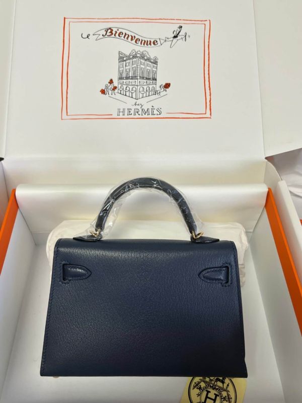 Mini Kelly Chevre 19 Bag“19*12*6CM”-0511=