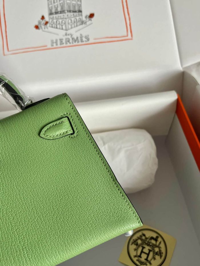 Mini Kelly Chevre 19 Bag“19*12*6CM”-0511=