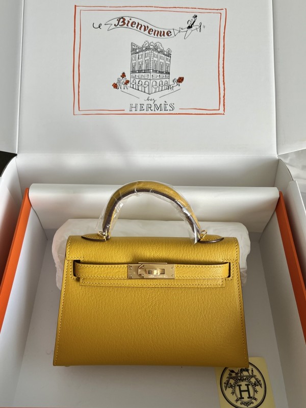 Mini Kelly Chevre 19 Bag“19*12*6CM”-0511=