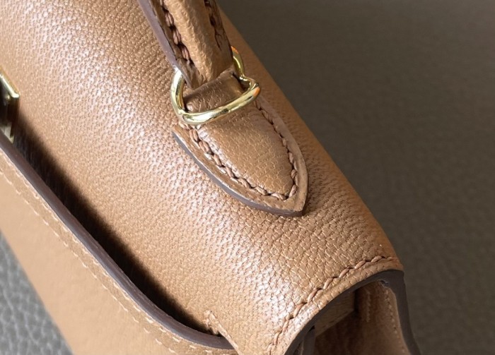 Mini Kelly Chevre 19 Bag“19*12*6CM”-0511=