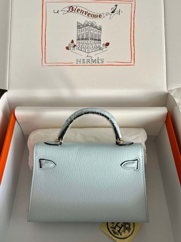 Mini Kelly Chevre 19 Bag“19*12*6CM”-0511=