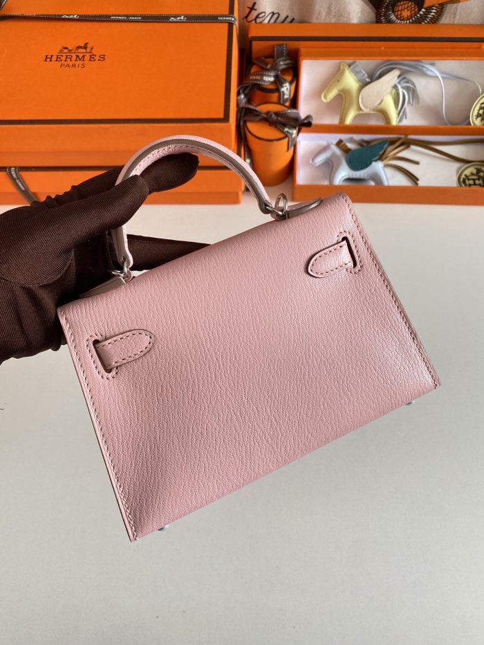 Mini Kelly Chevre 19 Bag“19*12*6CM”-0511=