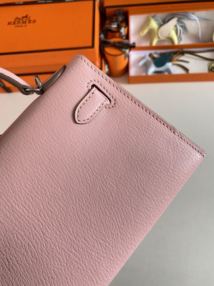 Mini Kelly Chevre 19 Bag“19*12*6CM”-0511=