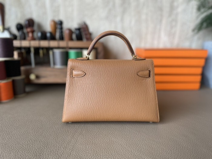 Mini Kelly Chevre 19 Bag“19*12*6CM”-0511=