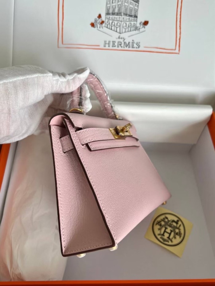 Mini Kelly Chevre 19 Bag“19*12*6CM”-0511=