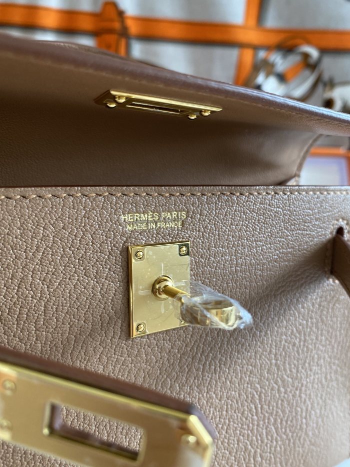 Mini Kelly Chevre 19 Bag“19*12*6CM”-0511=
