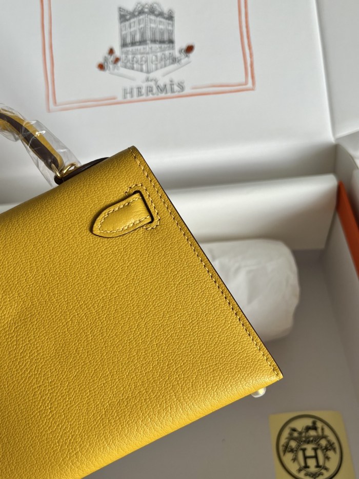 Mini Kelly Chevre 19 Bag“19*12*6CM”-0511=