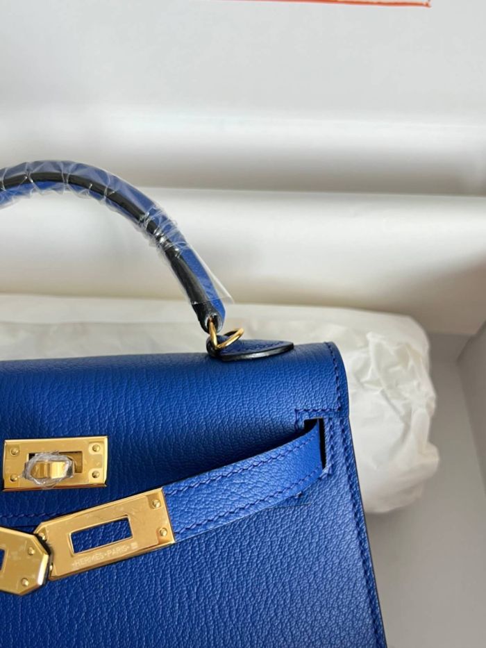 Mini Kelly Chevre 19 Bag“19*12*6CM”-0511=