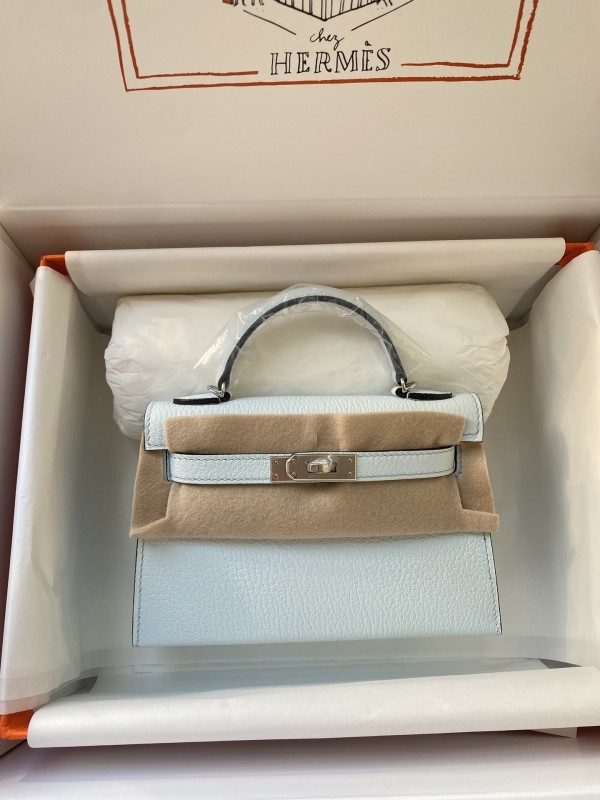 Mini Kelly Chevre 19 Bag“19*12*6CM”-0511=