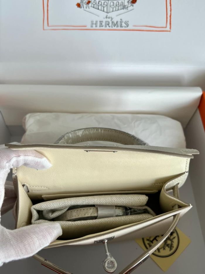 Mini Kelly Chevre 19 Bag“19*12*6CM”-0511=