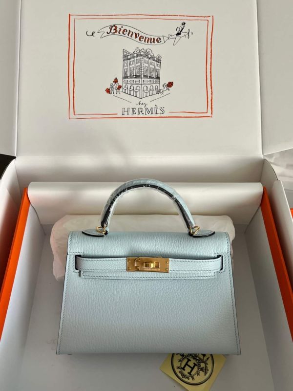 Mini Kelly Chevre 19 Bag“19*12*6CM”-0511=