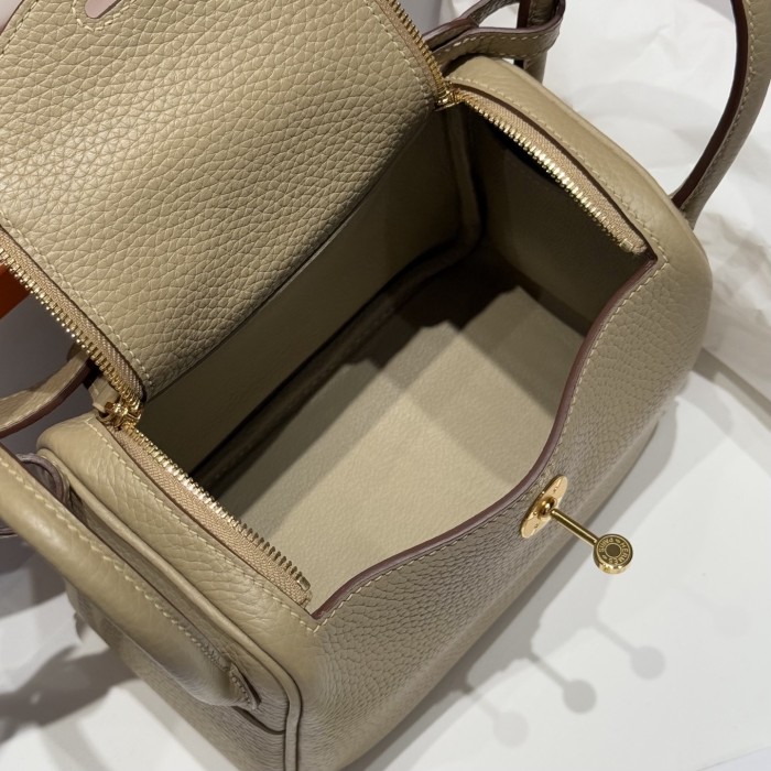 Mini Lindy 19 Box Clemence Leather“19*12.5*9CM”-0521=