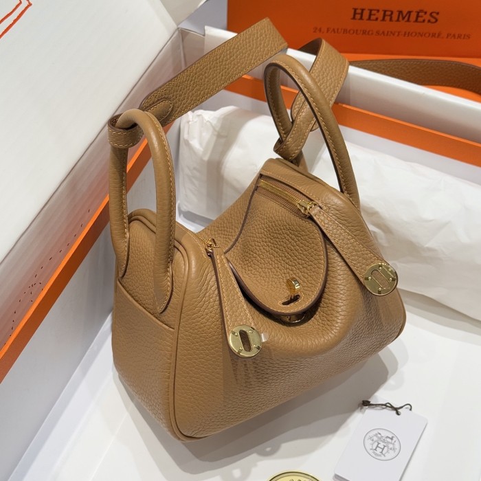 Mini Lindy 19 Box Clemence Leather“19*12.5*9CM”-0521=