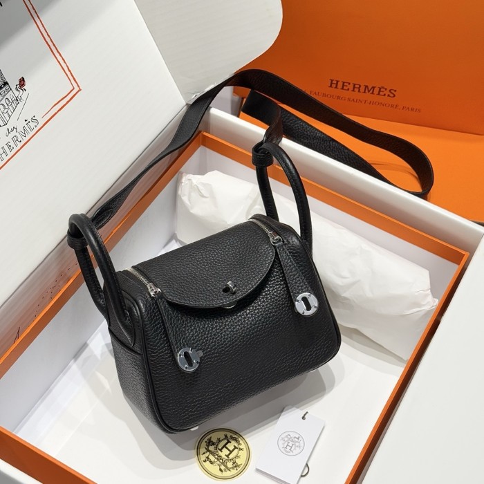 Mini Lindy 19 Box Clemence Leather“19*12.5*9CM”-0521=