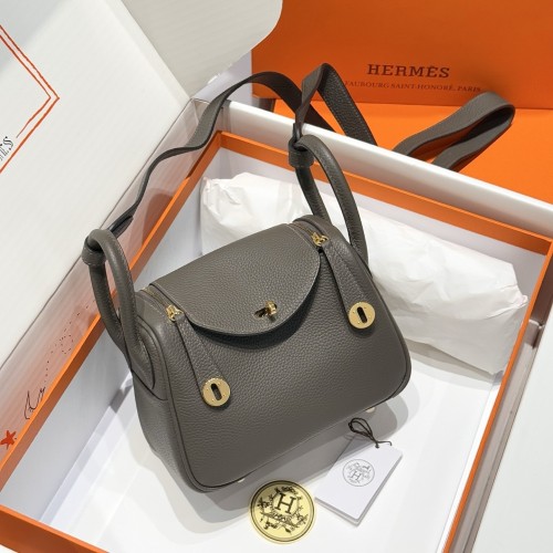 Mini Lindy 19 Box Clemence Leather“19*12.5*9CM”-0521=