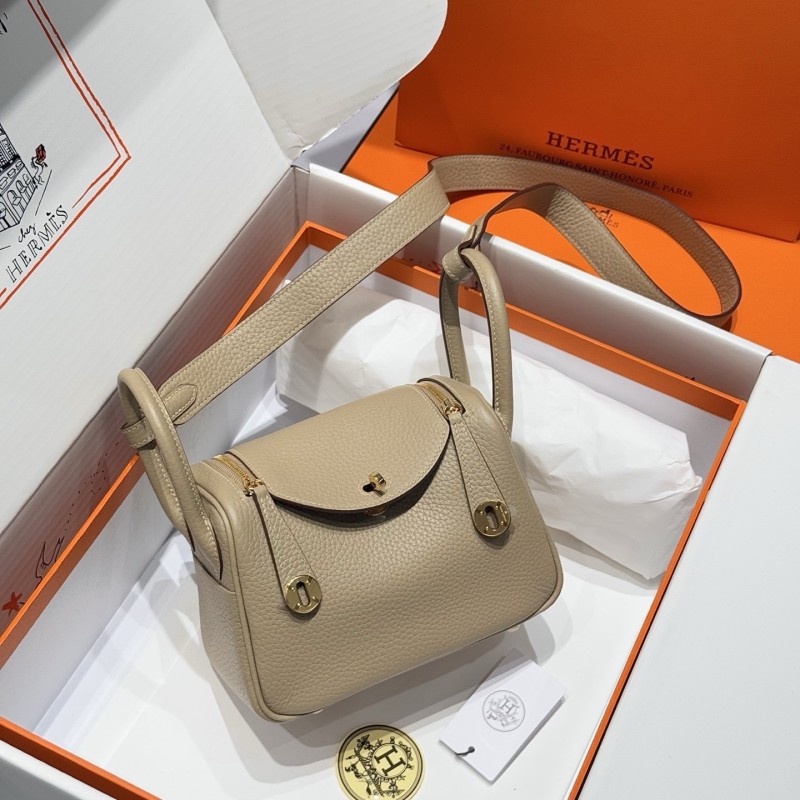 Mini Lindy 19 Box Clemence Leather“19*12.5*9CM”-0521=