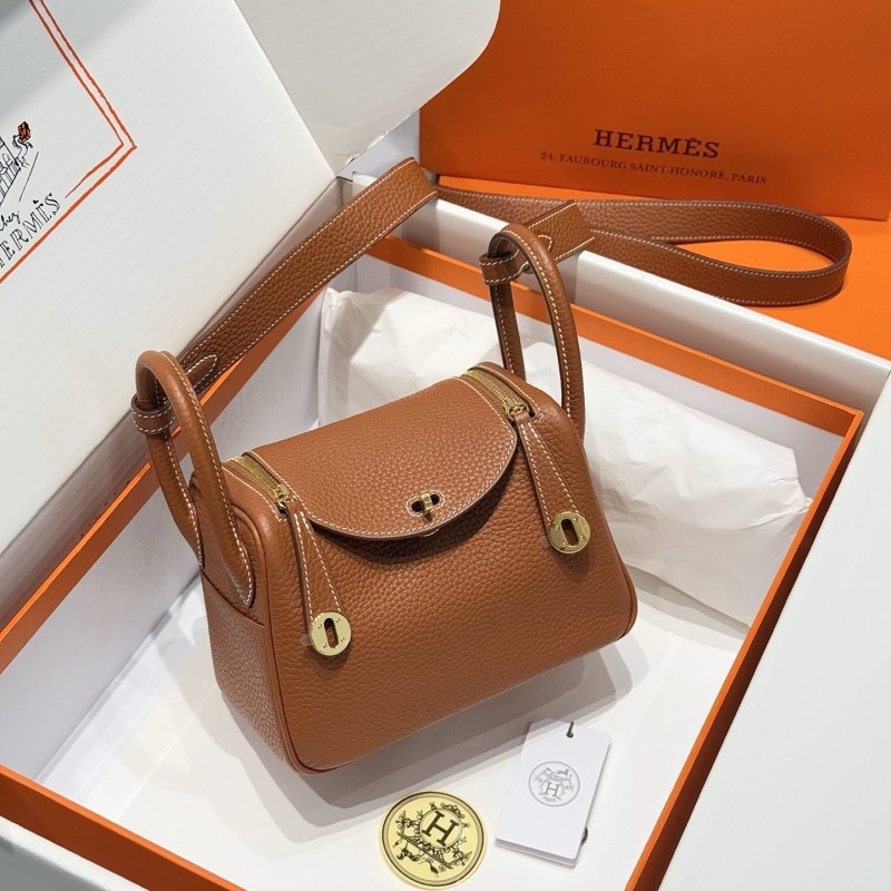 Mini Lindy 19 Box Clemence Leather“19*12.5*9CM”-0521=