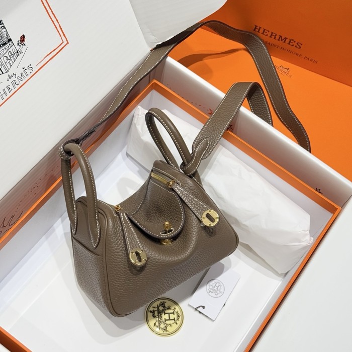 Mini Lindy 19 Box Clemence Leather“19*12.5*9CM”-0521=