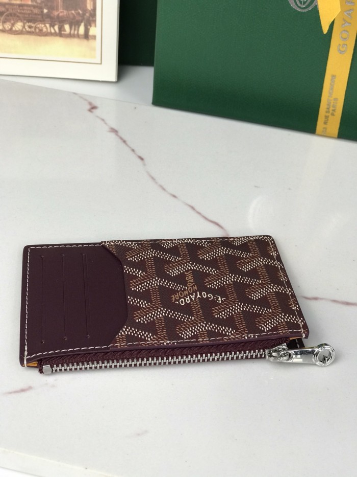 Bourbon Zip Card Wallet“12.5*8.4*1CM”-051=