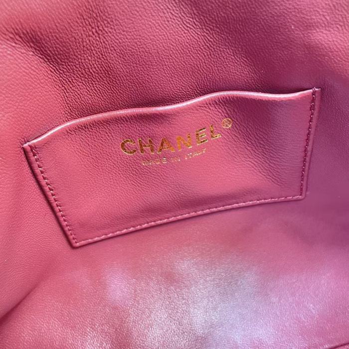 Quilted Lambskin Chain Tote Bag“24*16*7CM”-037=