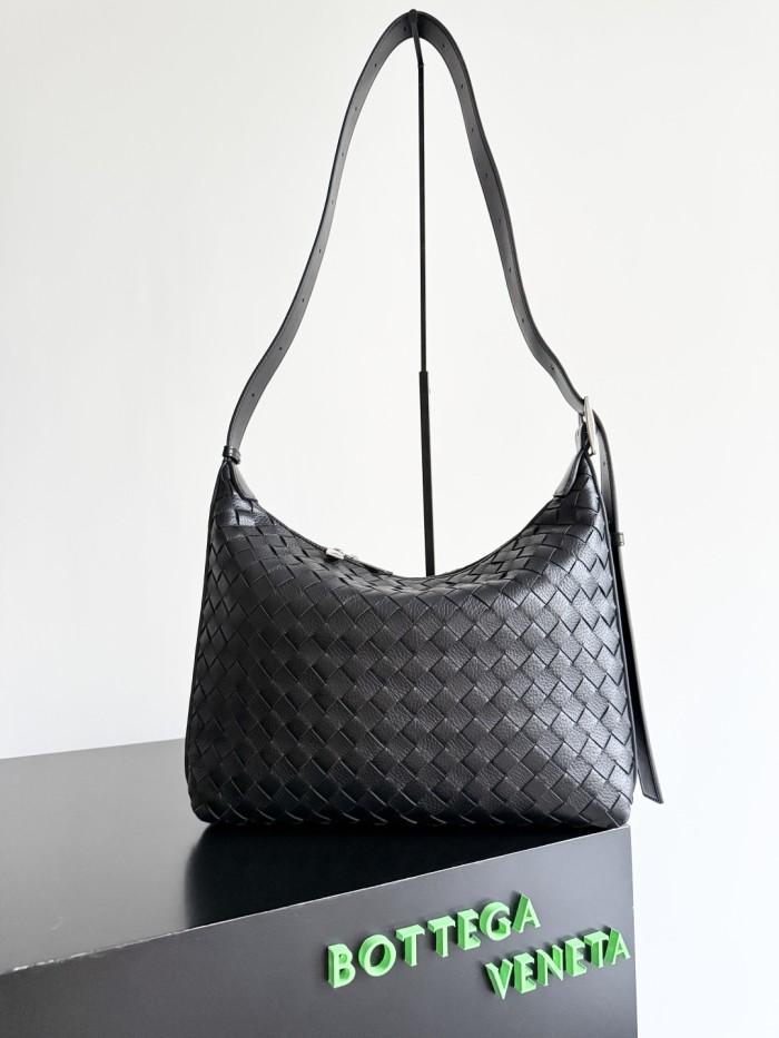 Traveller Small Intrecciato Leather Hobo Bag“35*29.5*8.5CM”-0231=