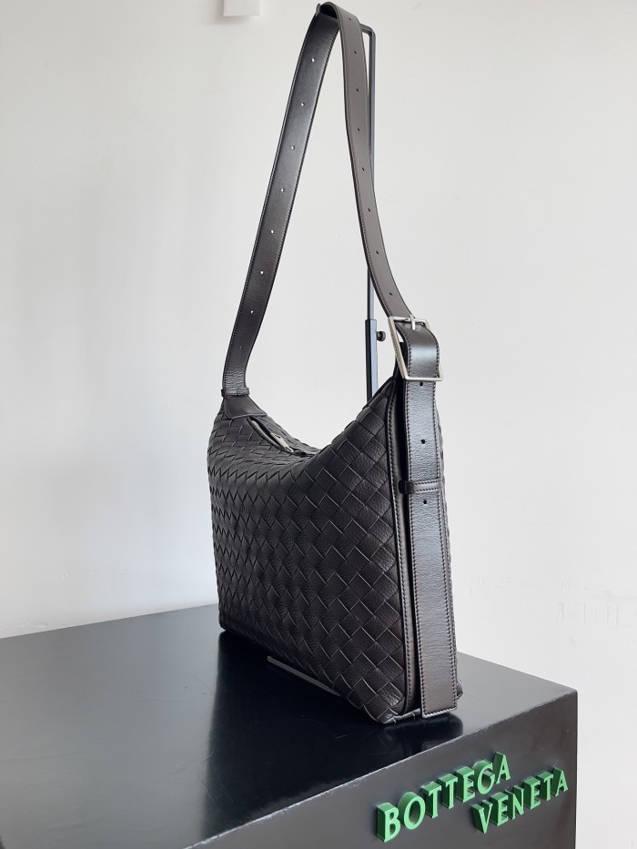 Traveller Small Intrecciato Leather Hobo Bag“35*29.5*8.5CM”-0231=
