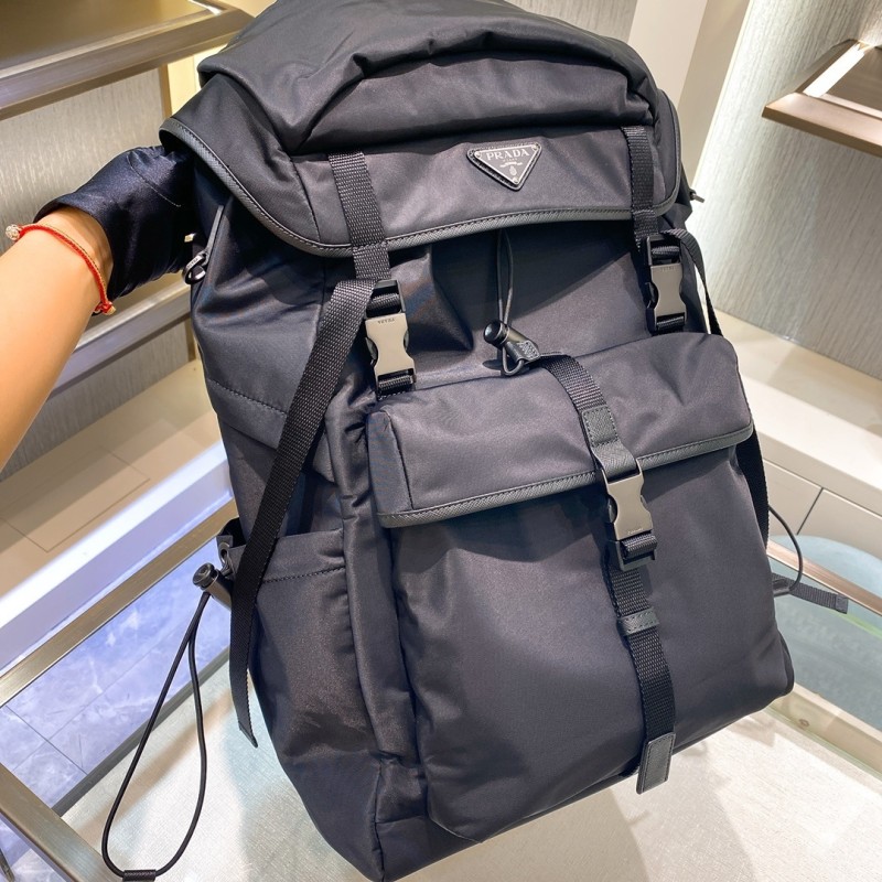 Re-Nylon And Saffiano Leather Backpack“57*32*19CM”-0031=