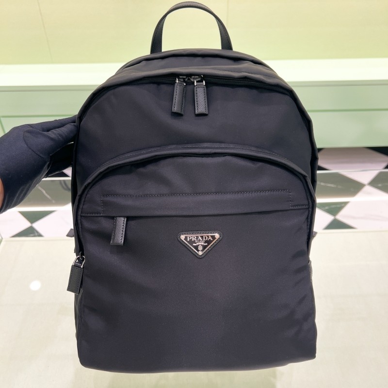 Re-Nylon and Saffiano leather backpack“43.5*31*20CM”-089=