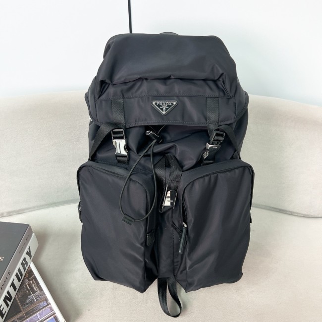 Men Re-Nylon And Saffiano Leather Backpack“53.5*32*16.5CM”-0031=