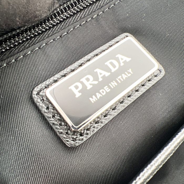 Re-Nylon and Saffiano leather backpack“31*20*8CM”-087=