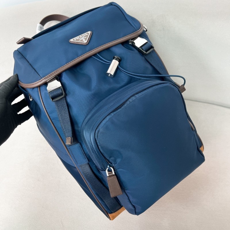 Men Re-Nylon And Saffiano Leather Backpack“45*27*17CM”-089=