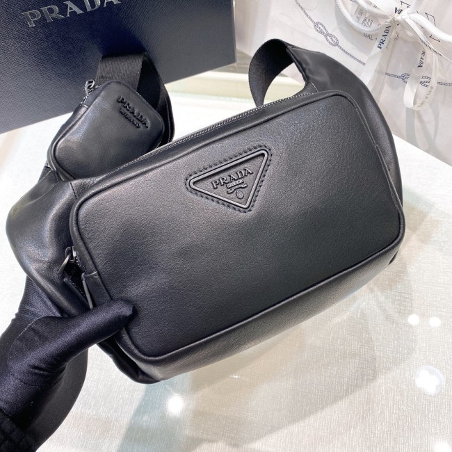 Leather Shoulder Bag“22*16.5*5CM”-087=