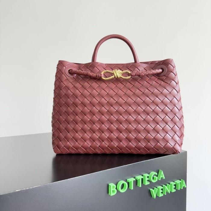 Andiamo Medium Intrecciato Leather Tote“32*24*12CM”-0551=