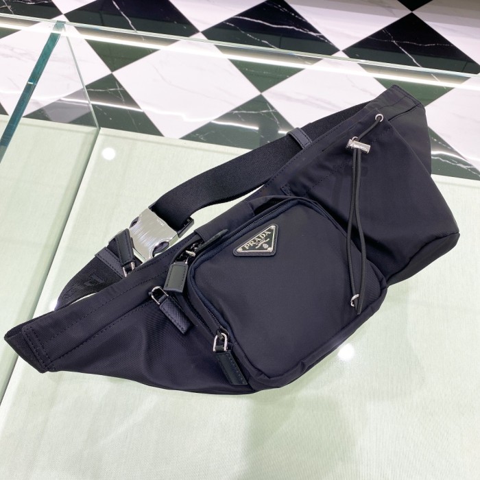 Re-Nylon Belt Bag“15*15*6CM”-085=