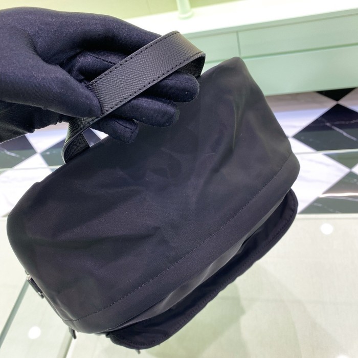 Re-Nylon And Saffiano Leather Backpack“40*29*17CM”-089=
