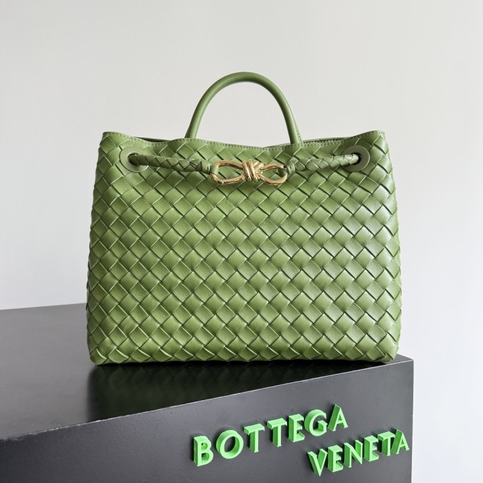 Andiamo Medium Intrecciato Leather Tote“32*24*12CM”-0551=