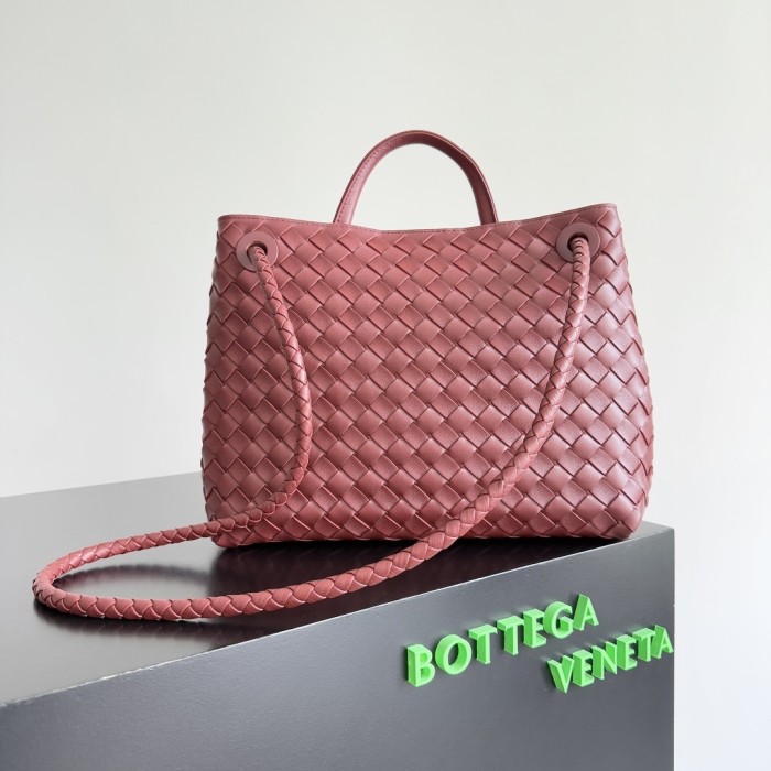 Andiamo Medium Intrecciato Leather Tote“32*24*12CM”-0551=