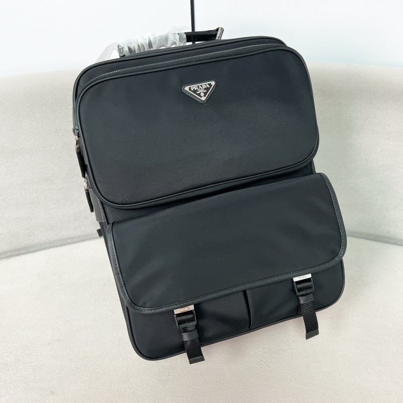 Re-Nylon And Saffiano Leather Backpack“38*30*13CM”-0031=